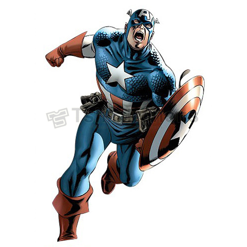 Captain America T-shirts Iron On Transfers N4465 - Click Image to Close